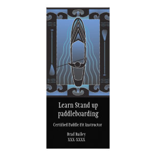 Stand Up Paddleboard Lessons Rack Card