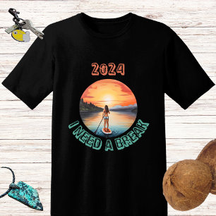 Stand Up Paddleboard Surfing in paradise T-Shirt