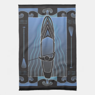 Stand Up Paddleboarder Kitchen Towel