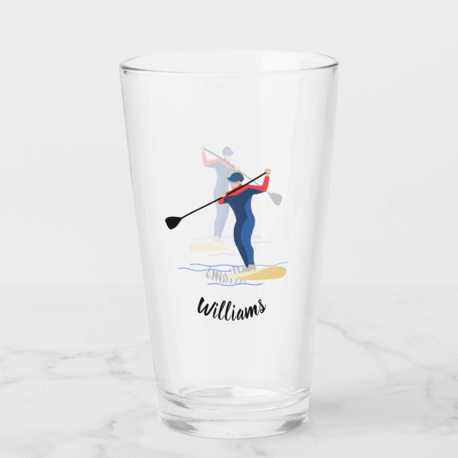 Stand Up Paddleboarding Glass (Back)
