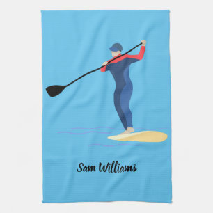 Stand-up Paddleboarding Kitchen Towel