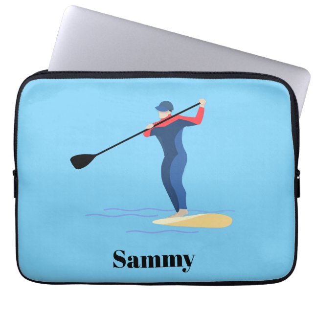 Stand Up Paddleboarding Laptop Sleeve (Front)