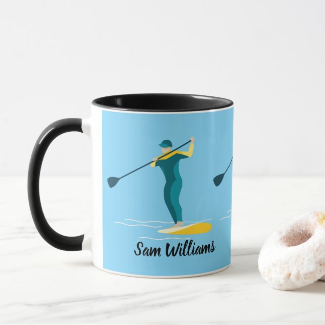 Stand-up Paddleboarding Mug (With Donut)