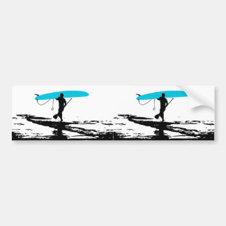 Stand Up Paddleboarding Session Over (2 Up) Bumper Sticker
