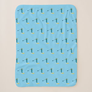 Stand Up Paddleboarding Sherpa Blanket