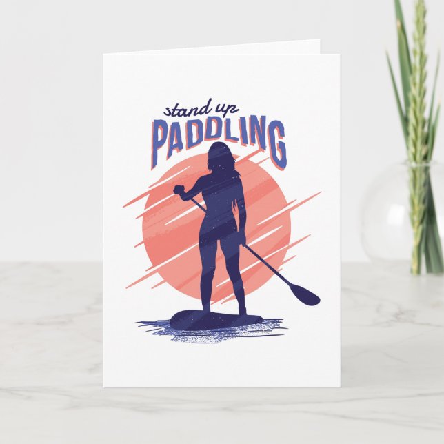 STAND UP PADDLING CARD (Front)
