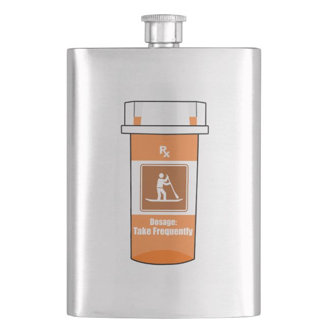 Stand Up Paddling Is My Drug Hip Flask (Front)