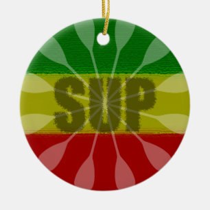 Stand Up Paddling, Paddle Twirl Ceramic Ornament