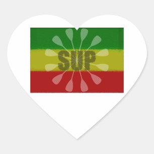 Stand Up Paddling, Paddle Twirl Heart Sticker