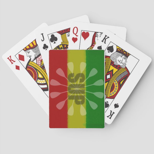 Stand Up Paddling, Paddle Twirl Playing Cards (Back)