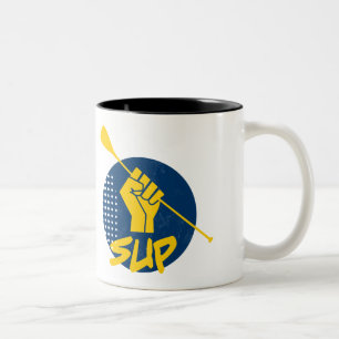 Stand Up Paddling Power Two-Tone Coffee Mug