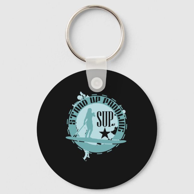 Stand Up Paddling "SUP" Keychain (Front)