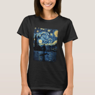 Stand Up Paddling SUP Paddle Board Starry Night Pa T-Shirt