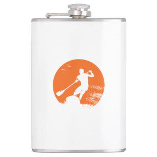 Stand Up Paddling Surfer Hip Flask