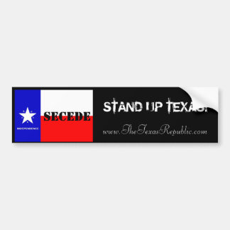 STAND UP TEXAS! BUMPER STICKER
