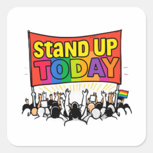 STAND UP TODAY Action Sticker