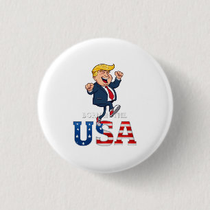 STAND UP TODAY Born In The USA Trucker Hat 1 Inch Round Button