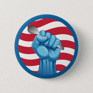 Stand With Federal Workers Spoon 2 Inch Round Button