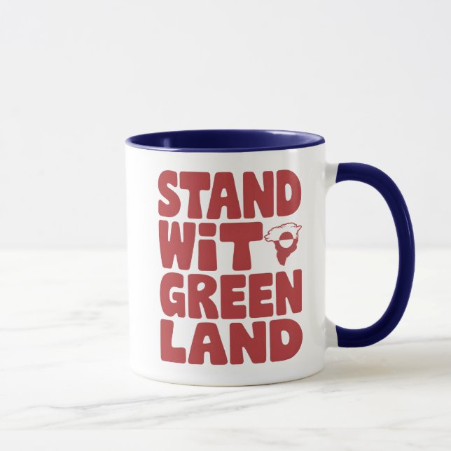 Stand With Greenland  Mug (Right)