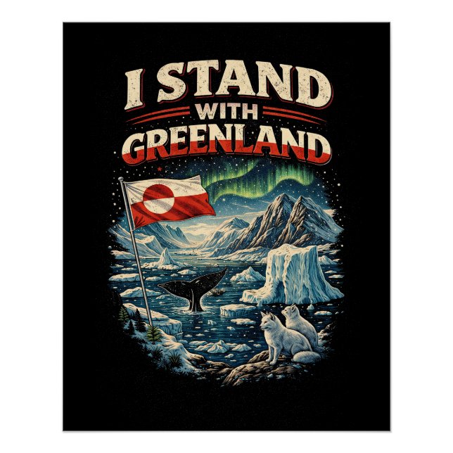 Stand with Greenland Poster (Front)