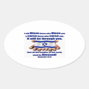 Stand with Israel Oval Sticker