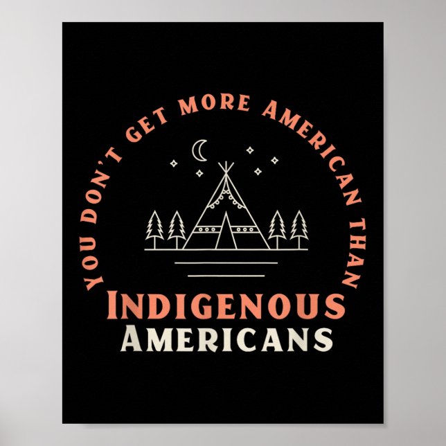 Stand With Native Americans – Pro-democracy  Poster (Front)