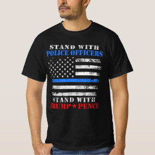 Stand with Police Officers Donald Trump T-Shirt