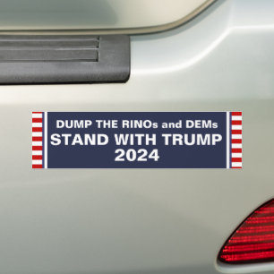 STAND WITH TRUMP 2024 BUMPER STICKER