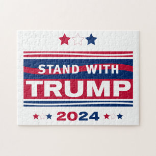 Stand with Trump~2024~MAGA Jigsaw Puzzle