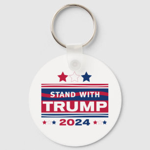 Stand with Trump~2024~MAGA Keychain