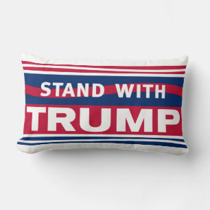 Stand with Trump~2024~MAGA Lumbar Pillow