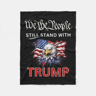 Stand With Trump 2024 We The People Have Had Enoug Fleece Blanket