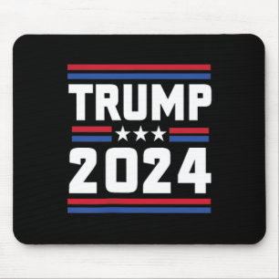 Stand With Trump Funny Trump 2024 Convicted Felon  Mouse Pad