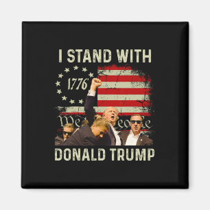 Stand With Trump Funny Trump 2024  Magnet