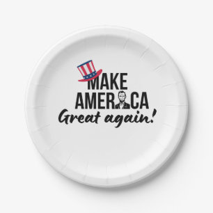 Stand with Trump: Gear Up for 2024! Paper Plate