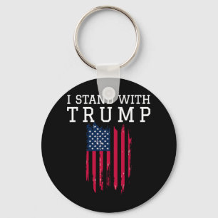 Stand With Trump Pro Trump Supporter Keychain