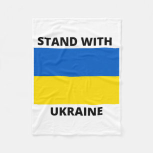 Stand With Ukraine 1 Fleece Blanket