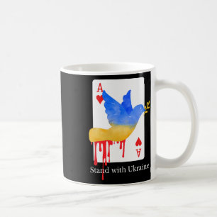 Stand With Ukraine Ace Of War Support Tee Coffee Mug