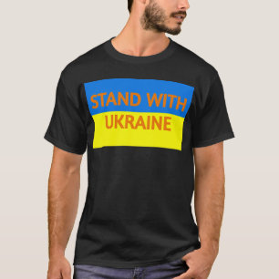 Stand with Ukraine (black T) T-Shirt