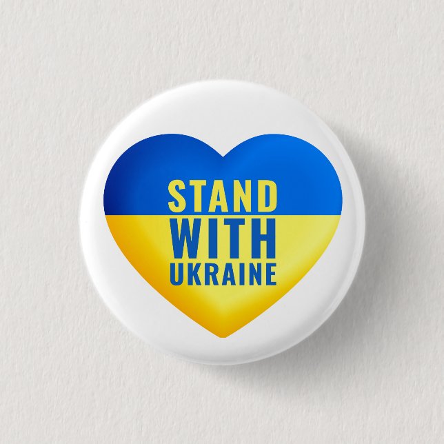 Stand with Ukraine Button (Front)