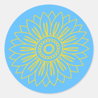 Stand with Ukraine Classic Round Sticker