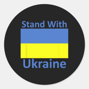 Stand With Ukraine Classic Round Sticker