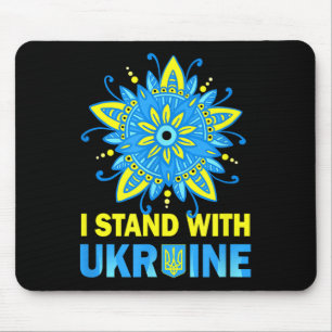Stand With Ukraine Flag Anti-putin No To War Ukrai Mouse Pad