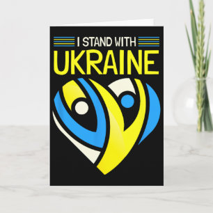 Stand With Ukraine Flag Anti-putin Say No To War U Card