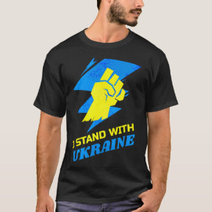 Stand With Ukraine Flag Anti-putin Say No To War U T-Shirt