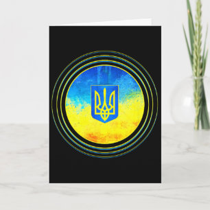 Stand With Ukraine Flag Anti-putin Ukraine Ukraini Card