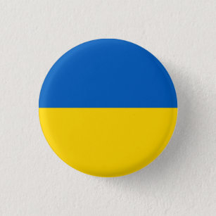 Stand With Ukraine   Flag Button