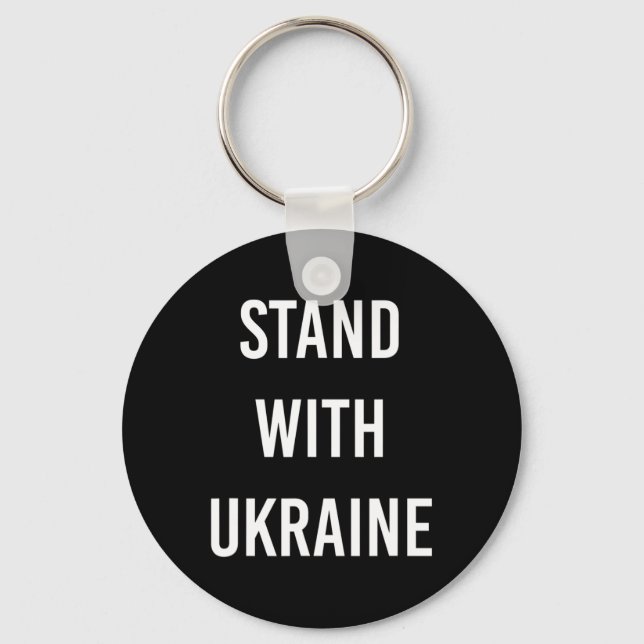 Stand With Ukraine Project Ukraine Now  Keychain (Front)