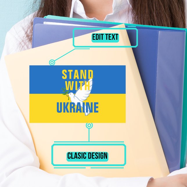 Stand With Ukraine Sticker (Please enjoy our design and see the others in the collection.)