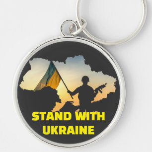 Stand with Ukraine – Support & Solidarity Keychain